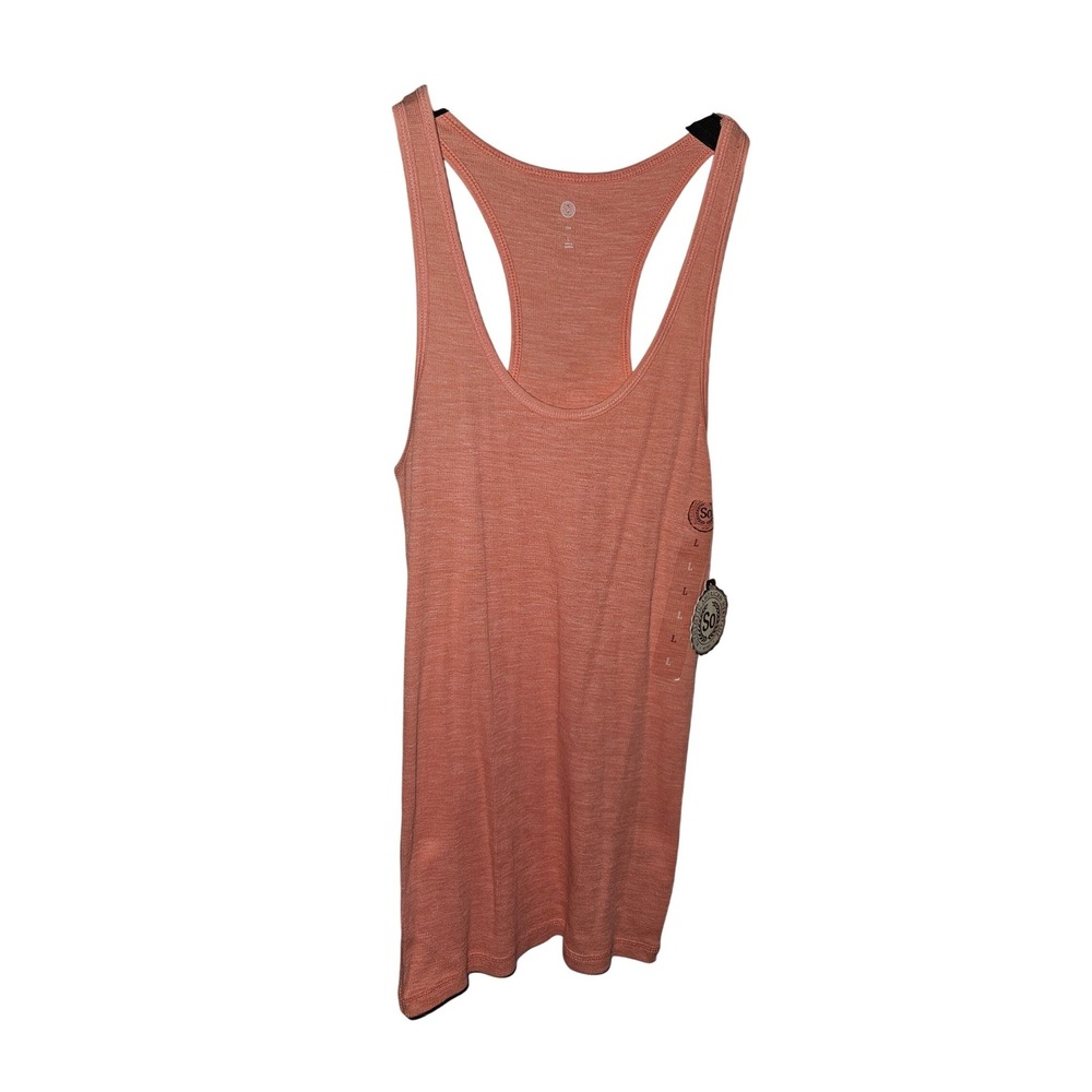 SO Authentic Heritage‎ Women's Coral Racerback Tank Top Size Large